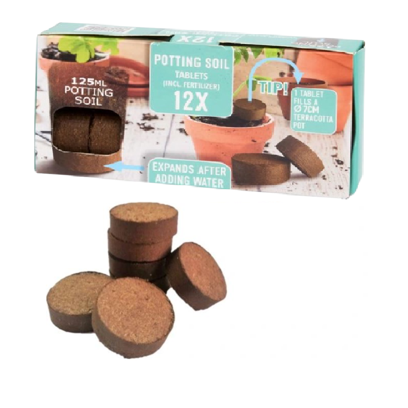 12x Kookoskiekkoa ruukuille 125ml