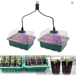 Germination Kit 2 Trays + 2 LEDs Fast Growth