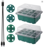 Germination Kit 2 Trays + 2 LEDs Fast Growth