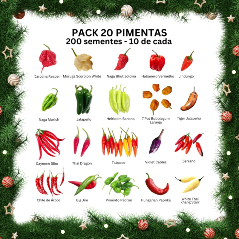 Buy here Kit 20 Hottest Chilli Varieties in the world