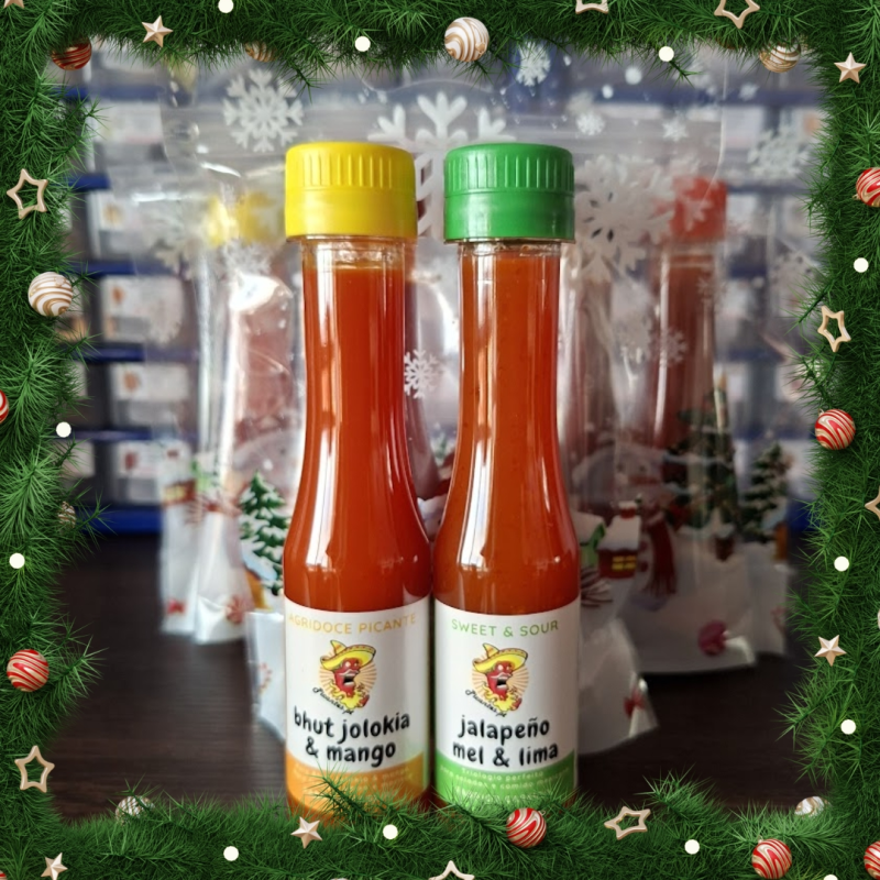 Tropical Spicy Duo – Jalapeño Honey & Lime + Jolokia & Mango Sauces | Picantes.pt