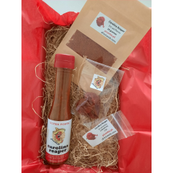 GIFT Box CAROLINA REAPER (bottle, powder, whole and seeds)