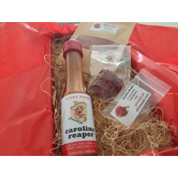 GIFT Box CAROLINA REAPER (bottle, powder, whole and seeds)