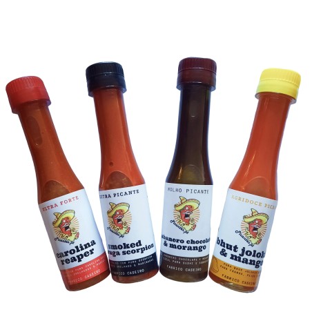 Pack 4 Chili Lover's, 4 Salsas Picantes, 4x100ML