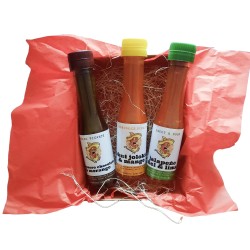 Presentförpackning 3 söta synder, 3 kryddiga såser - 3x100ML