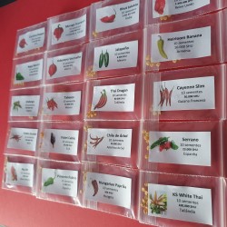 Пакет из 20 перцев чили 200 семян Carolina Reaper Moruga Scorpion Bhut Jolokia Пакет из 20 перцев чили