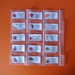 Set van 15 Chilipepers 150 zaden Carolina Reaper Moruga Scorpion Yellow Bhut Jolokia Set van 15 Chilipepers Rassen