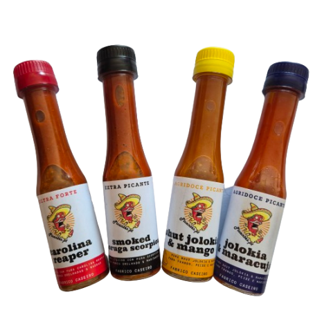 Pack 4 Chili Lover's - Kit 4 Salsas Picantes | Medio a Extremo