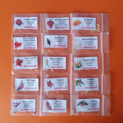 PACK 16 Chili Pepper Varieties - 160 Seeds Kit